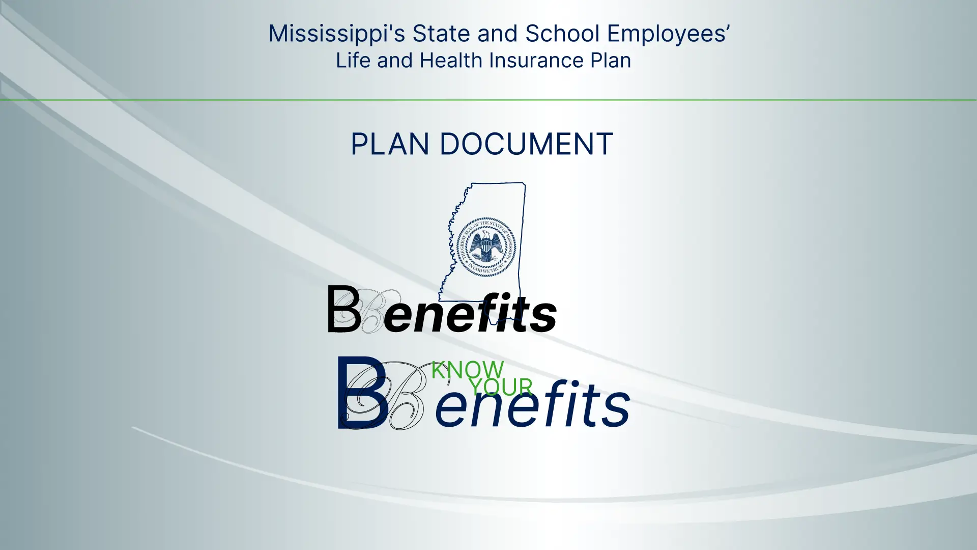 Introduction page of Mississippi's State and School Employees’ Life and Health Insurance Plan document.